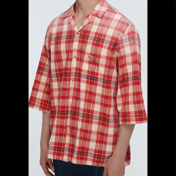 Gucci Mens Ouverture Short-Sleeved Bowling Shirt  Sz 48/M - Picture 2 of 10